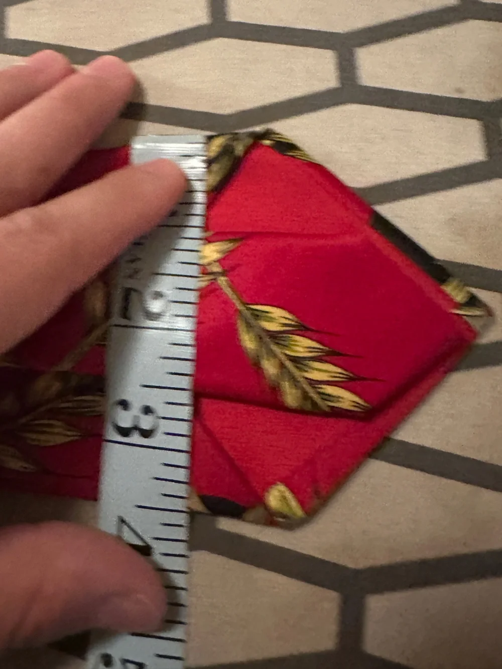 fabric frontline zurich red and black wheat pattern silk tie